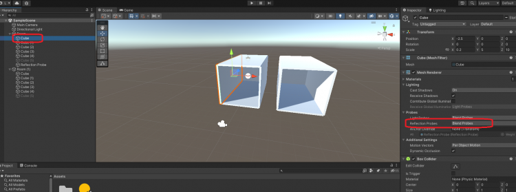 Unity Reflection Probe 反射探針