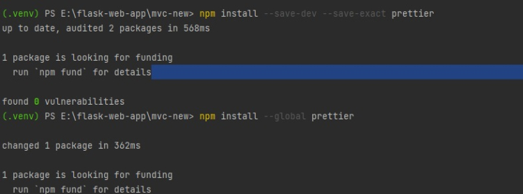 PyCharm  ESLint  Prettier JavaScript 